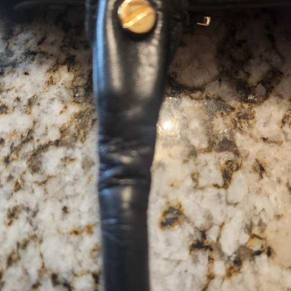 Tory Burch Amanda Purse, Shoulder Bag, Satchel, Black Leather, Classic Hobo EUC - Picture 8 of 16